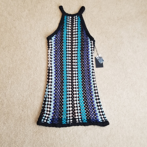 Revolve Weylyn Dress in Blue and Black Tonal - Picture 2 of 8